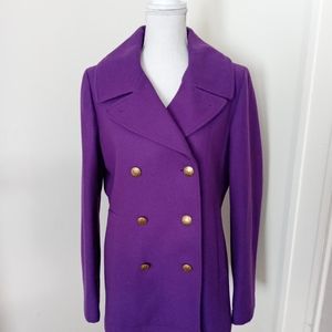 Like-New Purple peacoat.